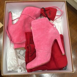 Christian louboutin suede ankle boots